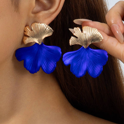 Colorful Butterfly Earrings Floral Design Acrylic Sweet Style