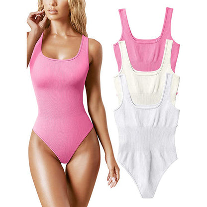 Seamless Ribbed Bodycon Tank Bodysuit