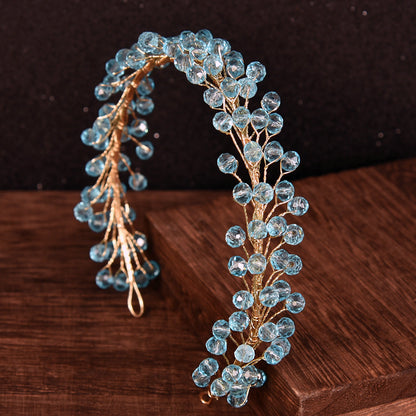 Crystal Pearl Headband Hair Accessory for Weddings