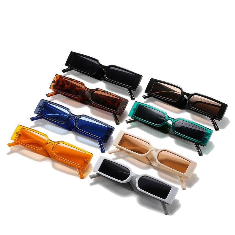 Trendy Rectangular Sunglasses for Women Fashionable Hip Hop Shades