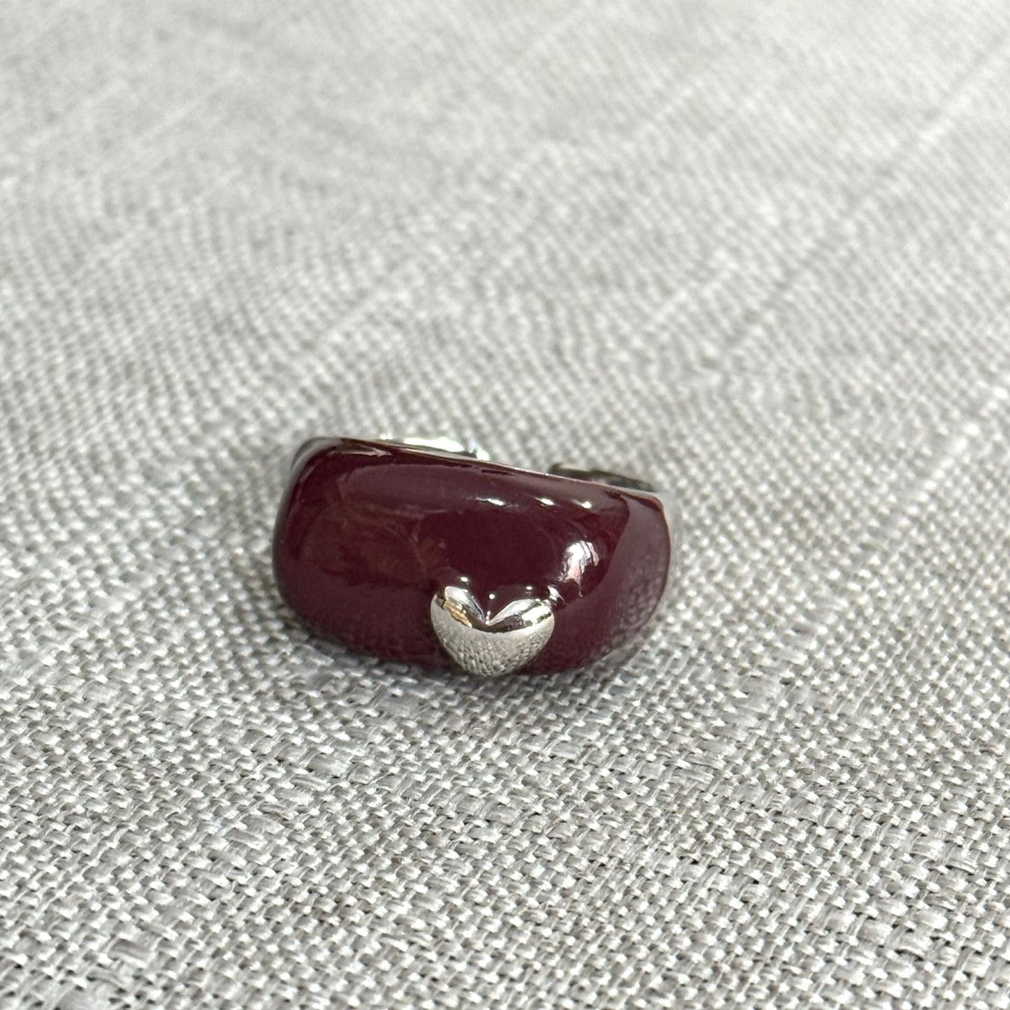 Elegant Enamel Double-Layer Open Ring