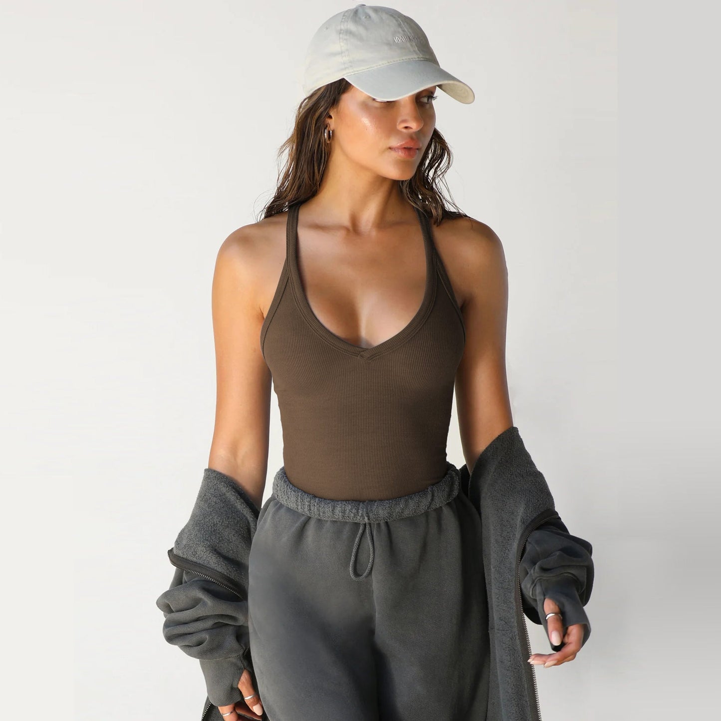 Sexy Slim Knitted V-Neck Spaghetti Top