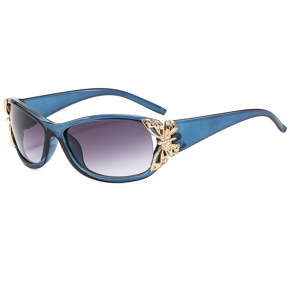 Fashionable Oversized Rectangle Sunglasses - UV400 Protection