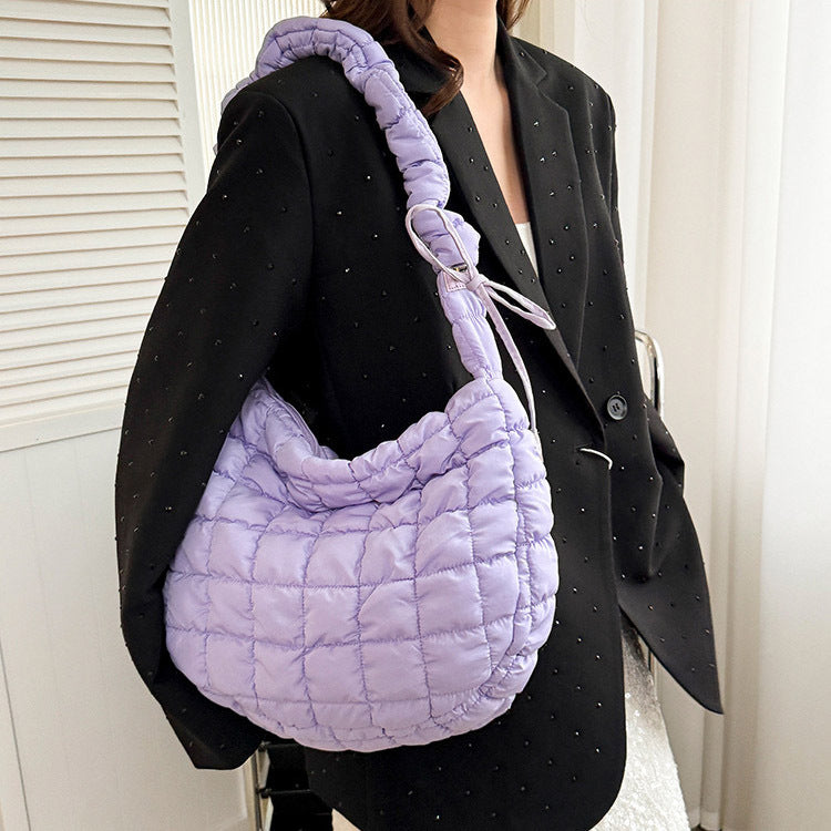 Trendy Nylon Cloud Bag Soft Casual Shoulder Bag