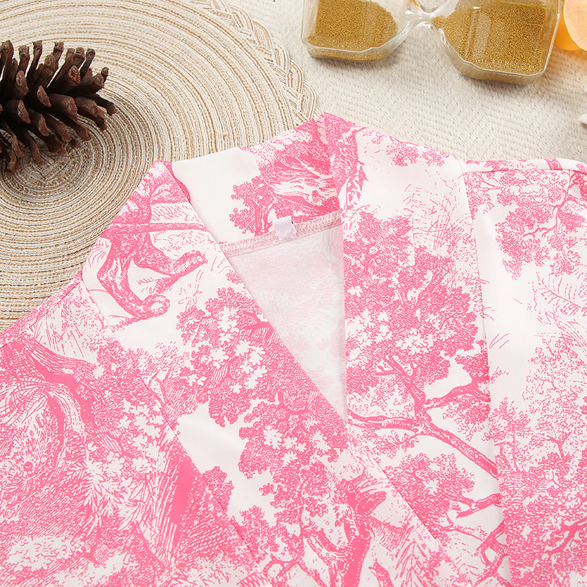 Print Soft Loose Homewear Sets