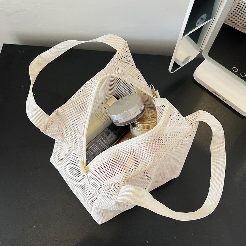 Solid Color Portable Simple Handbag