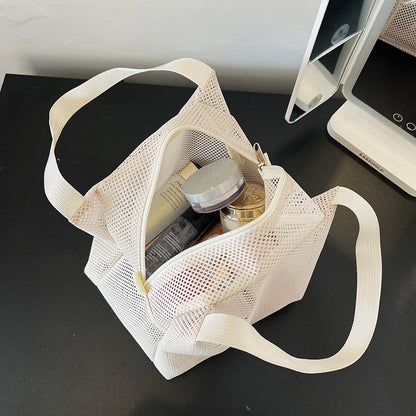 Solid Color Portable Simple Handbag