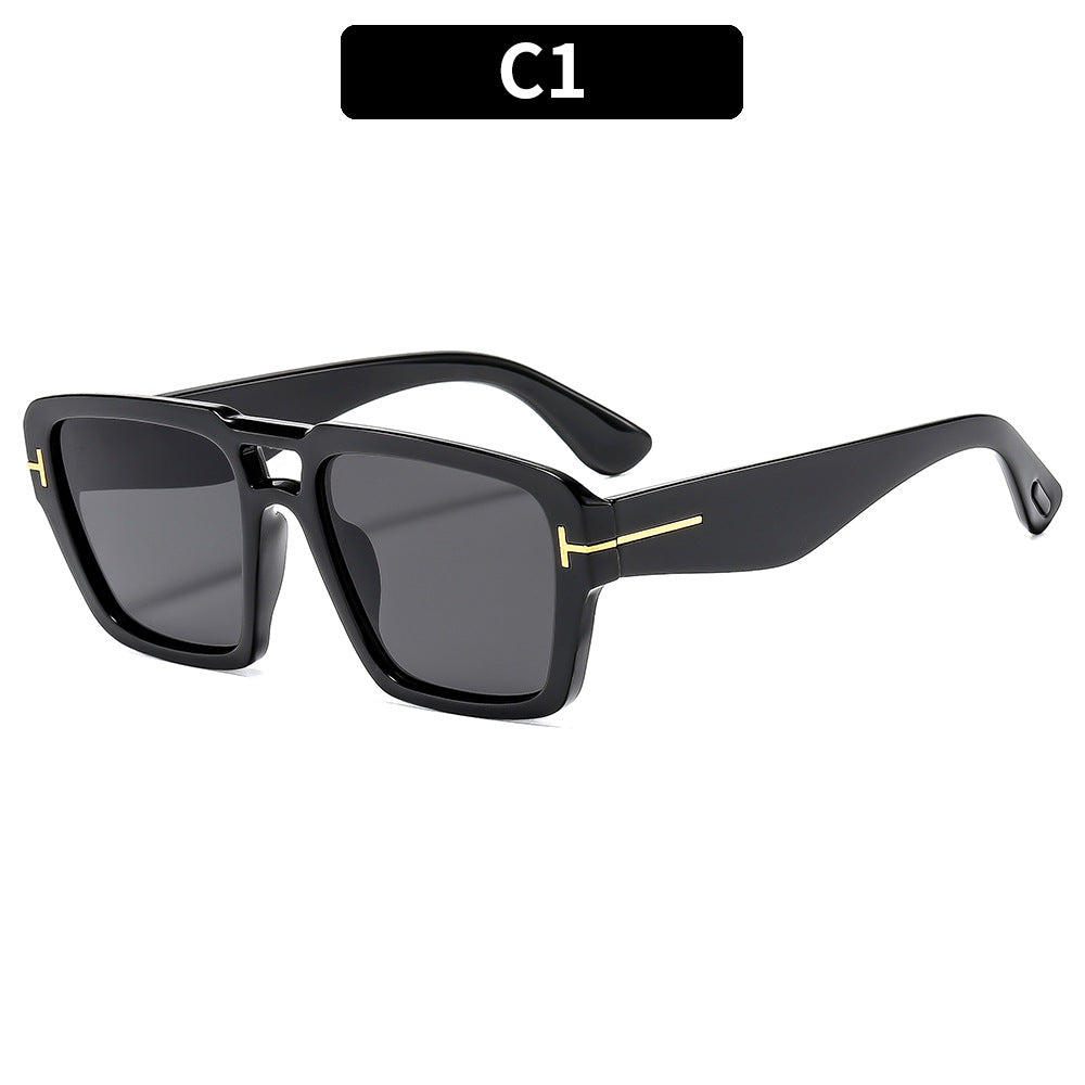 Fashion Square Frame Sunglasses Unisex Trendy UV400 Protection