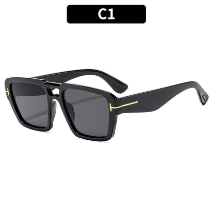 Fashion Square Frame Sunglasses Unisex Trendy UV400 Protection