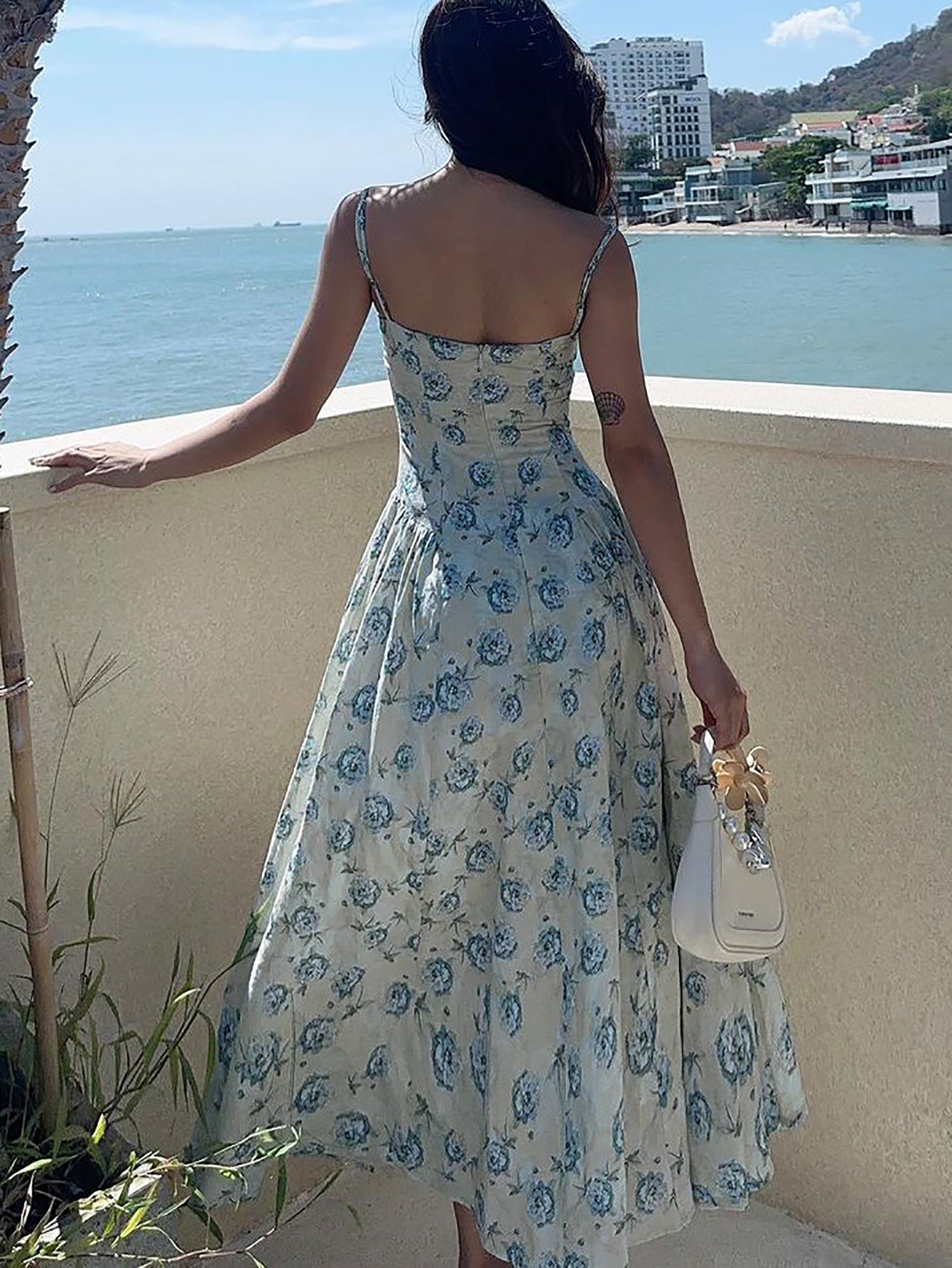 Sweet Floral Strap Dress Bodycon design for Casual Wear