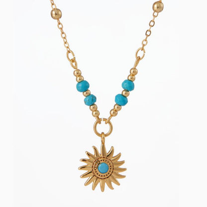 Vintage Eyes Turquoise Necklace