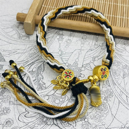 Tibet Hand-Woven Diamond Rope Hand Rope Bracelet Jewelry Gifts