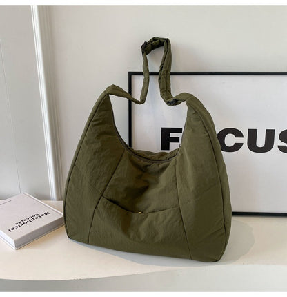Casual Nylon Tote Quilted Crossbody Bag