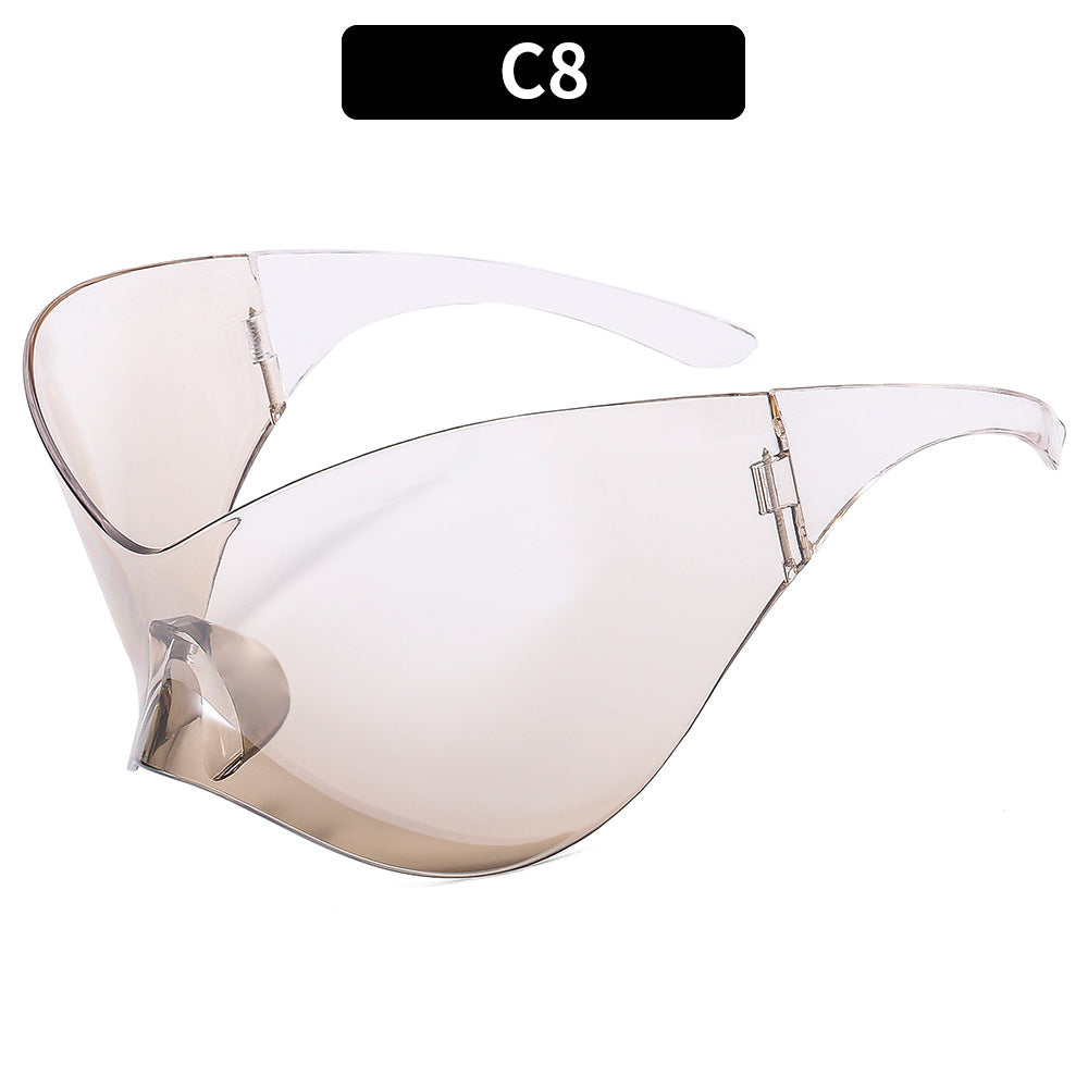 Futuristic Y2K Cat Eye Sunglasses Unframed UV400 Protection