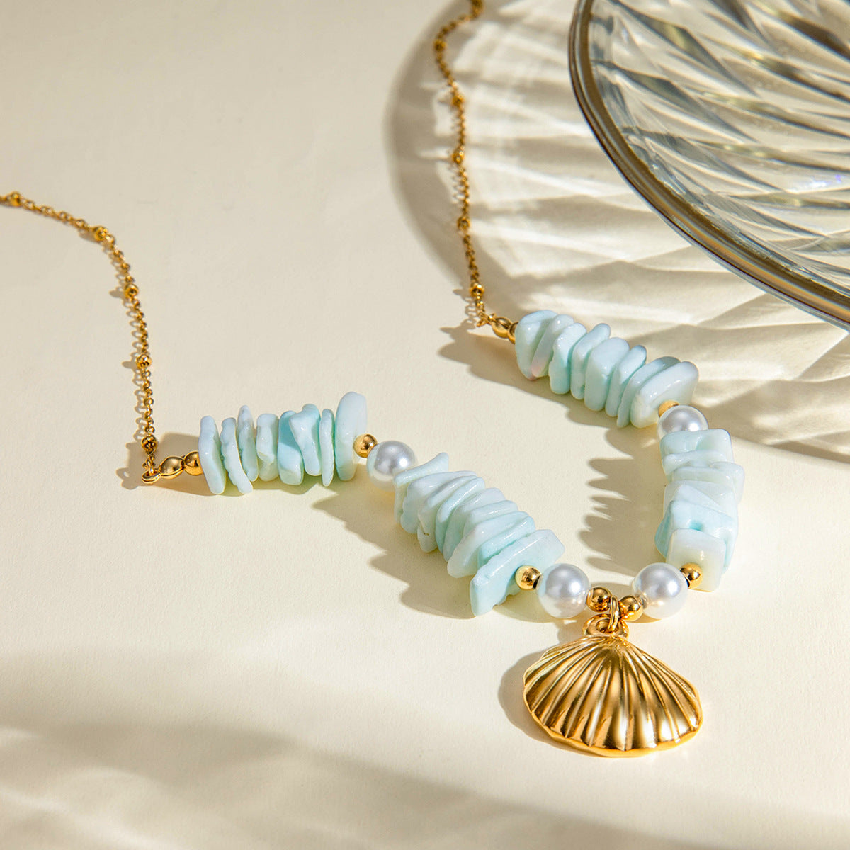 Pearl Shell Pendant Cute Necklace