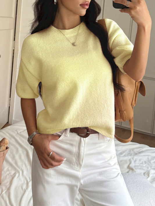 Casual Solid Color Women's Long Sleeve Sweater