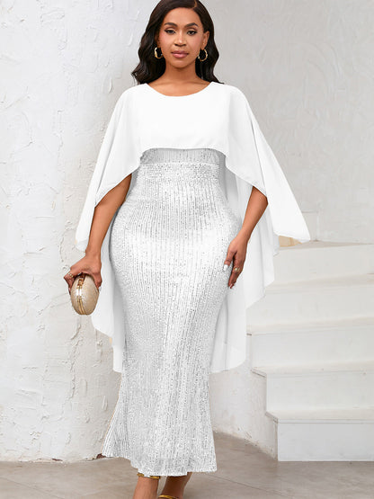 Elegant Sequin Mermaid Dress Party Gown
