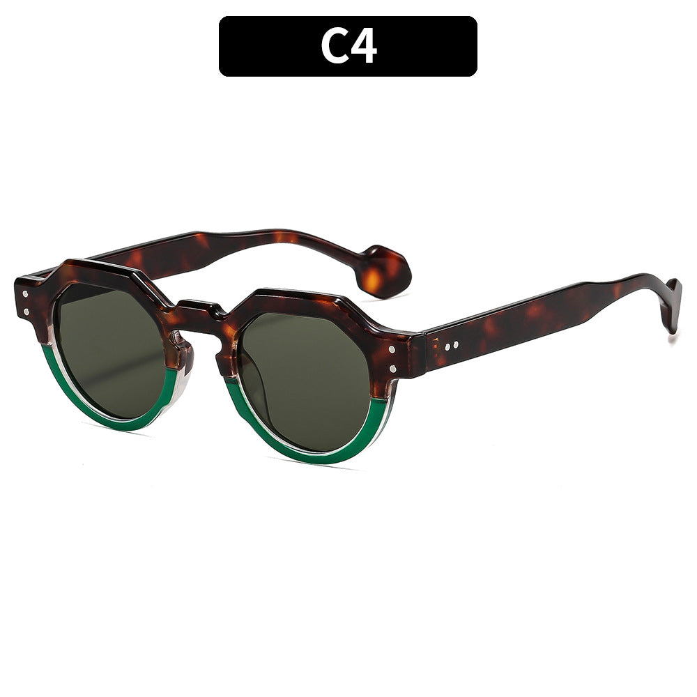 Casual Polygon Sunglasses Fashionable Unisex UV400 Protection