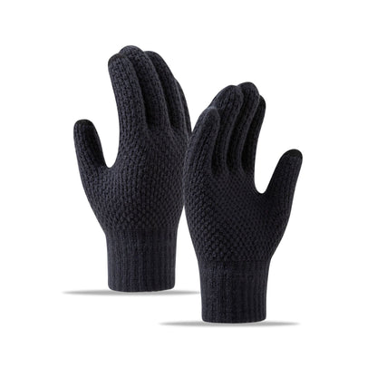 Touchscreen Winter Knitted Gloves Thicker Casual Insulated