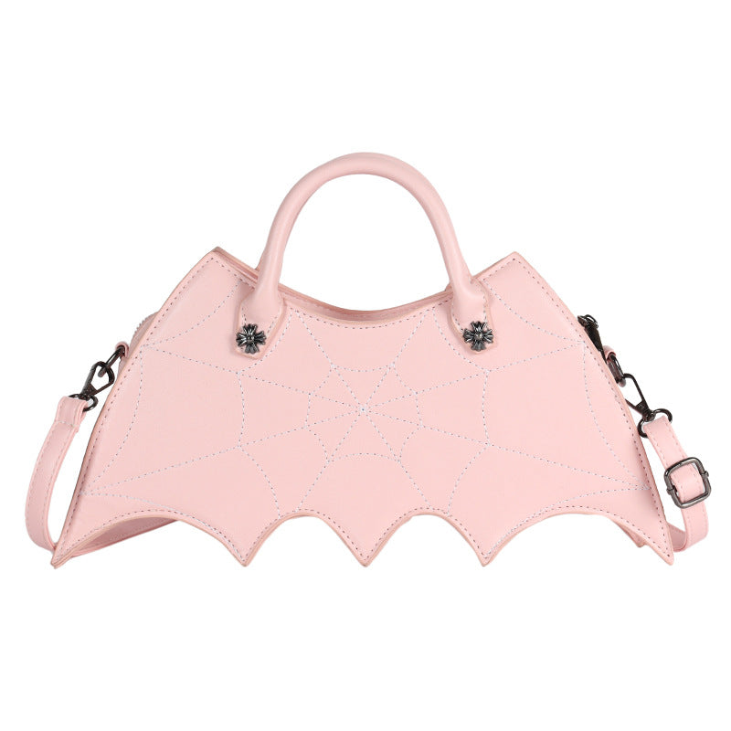 Creative Halloween Bat PU Handbag Trendy Casual Crossbody Bag