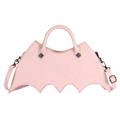 Creative Halloween Bat PU Handbag Trendy Casual Crossbody Bag