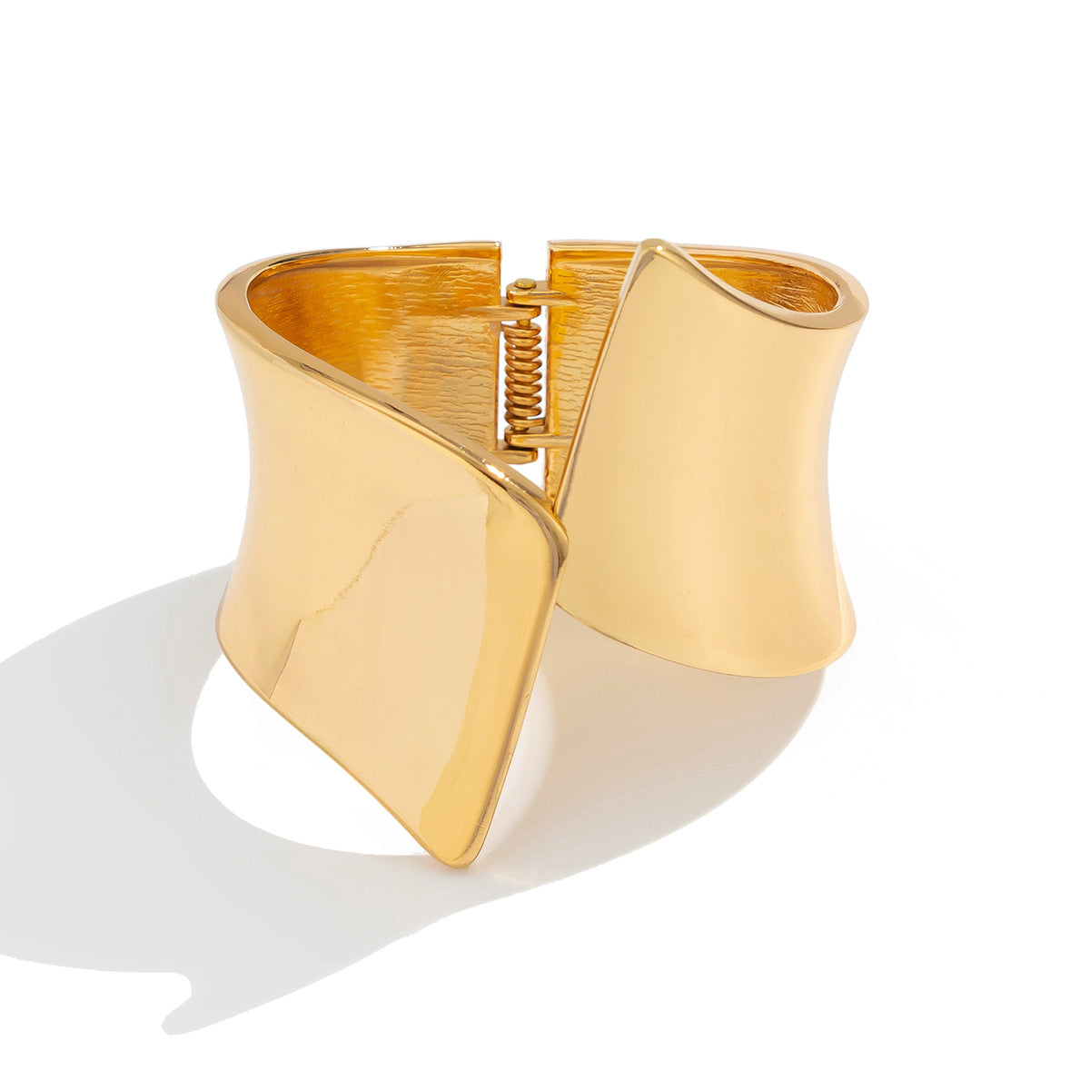 Trendy Irregular Open-Cuff Alloy Bracelet Set