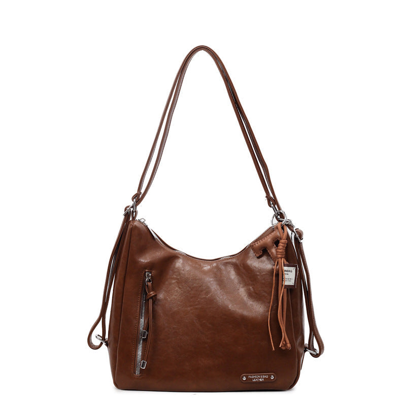 Retro Large Tote Bag for Women Stylish Casual Shoulder Bag