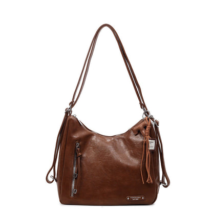 Retro Large Tote Bag for Women Stylish Casual Shoulder Bag