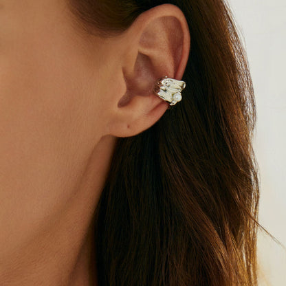 Geometric Metal Teardrop Earrings Fashion Statement Hoops