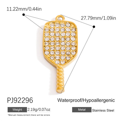 Stainless Steel DIY Sports Jewelry Accessories Keychain Pendant