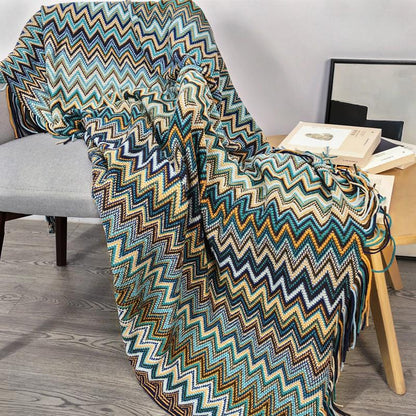 Bohemia Sofa Blanket Cover Blanket Summer Knitted Blanket Air Conditioning Blanket