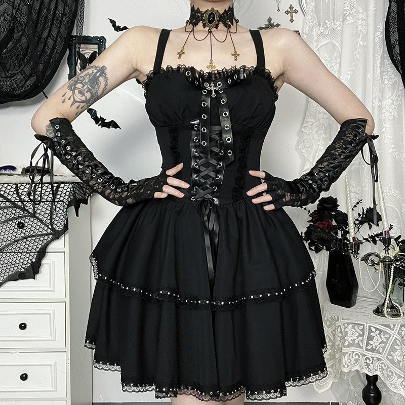 Summer Casual V-Neck Camisole Dress Set