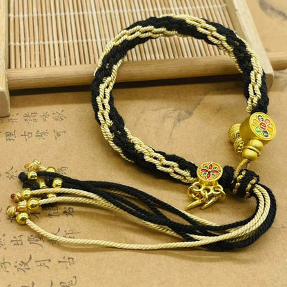 Tibet Hand-Woven Diamond Rope Hand Rope Bracelet Jewelry Gifts
