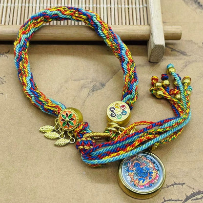Tibet Hand-Woven Diamond Rope Hand Rope Bracelet Jewelry Gifts