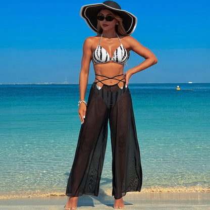 Women’S Swimsuit Three-Piece Set With Bikini And Cover-Up