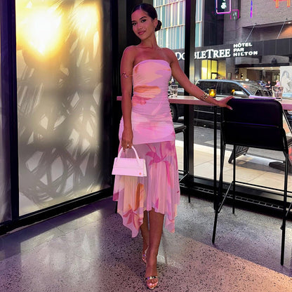Sweet Street Style Bodycon Dress With Sheer Mesh Inserts