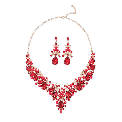 Elegant Alloy Necklace and Earring Set for Women