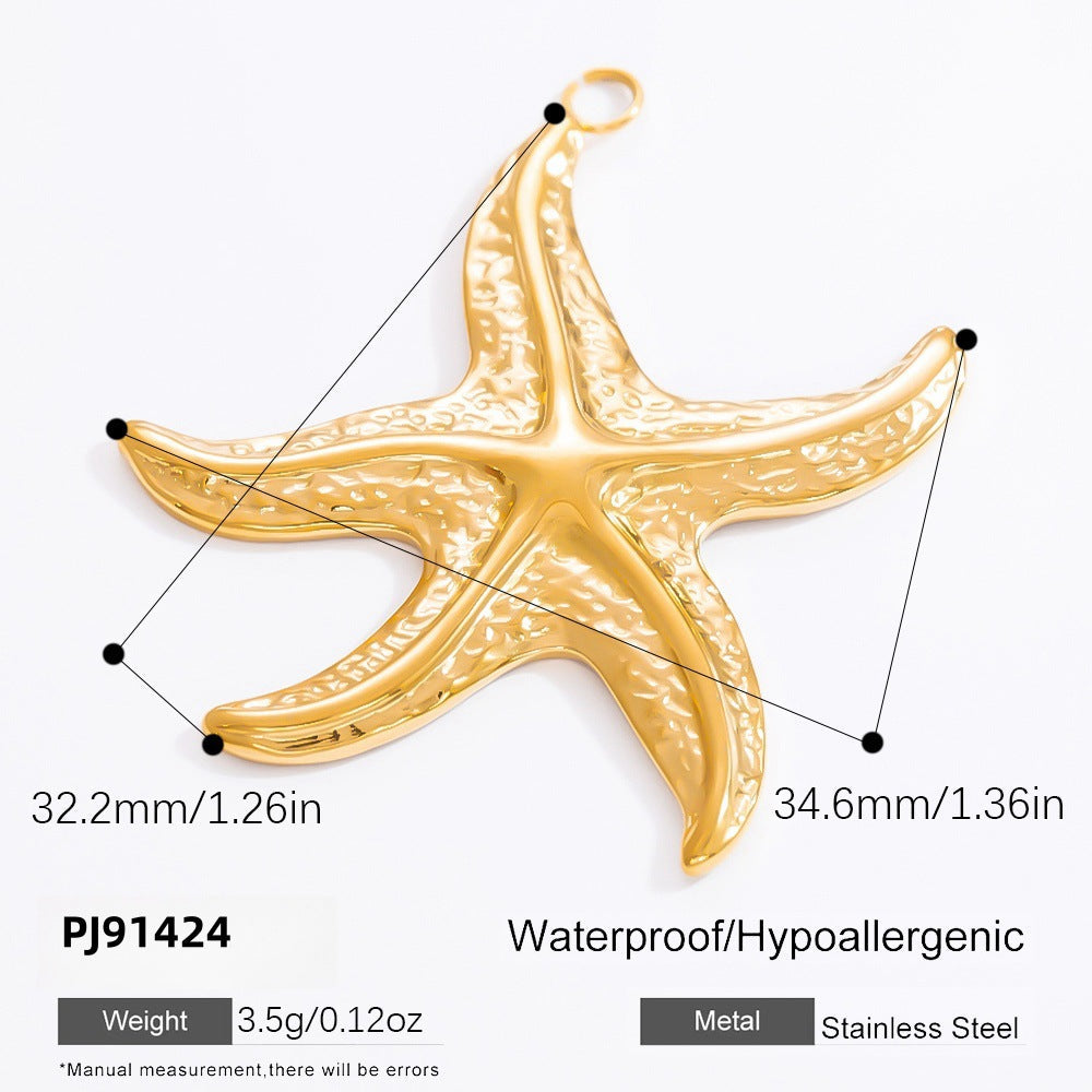 Fashionable DIY Jewelry Pendant Necklace Stainless Steel 18K Gold Plated