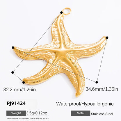 Fashionable DIY Jewelry Pendant Necklace Stainless Steel 18K Gold Plated