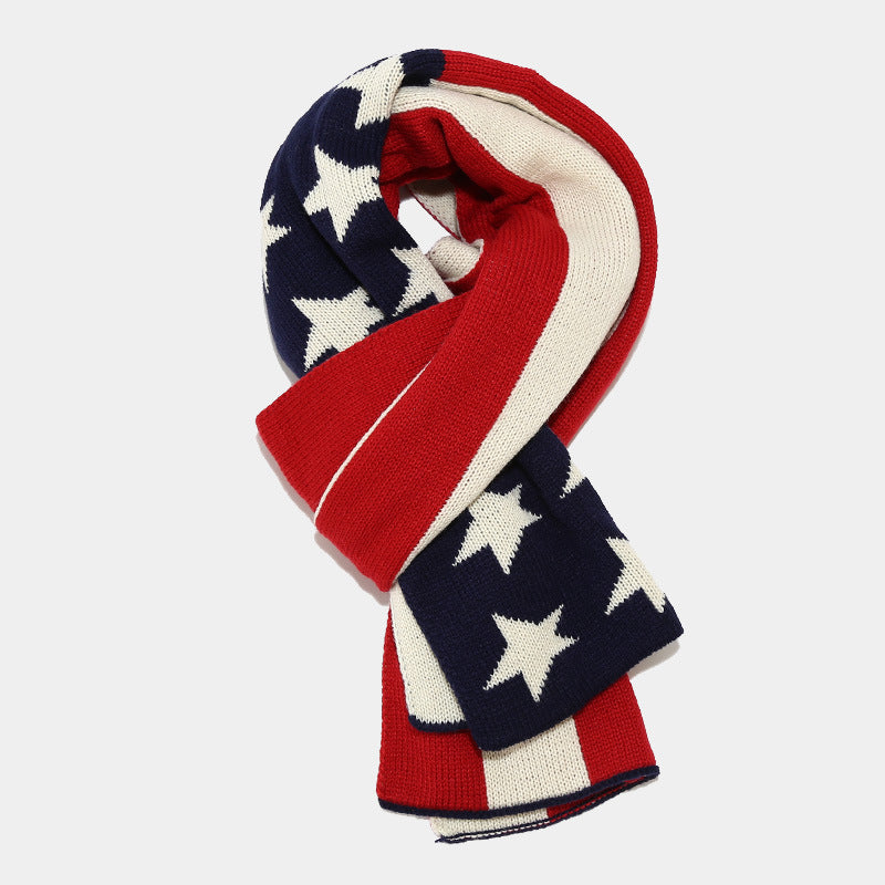 3 Pcs Winter Union Jack Scarf Hat Gloves Set