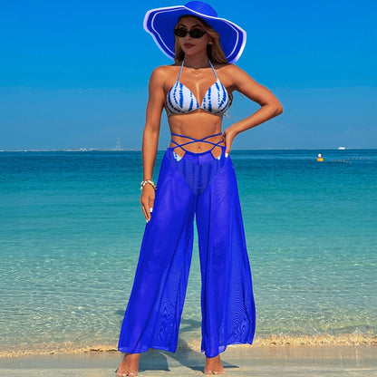 Women’S Swimsuit Three-Piece Set With Bikini And Cover-Up