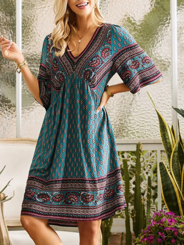 Bohemian Beach Resort-Inspired Sexy Dress Cropped