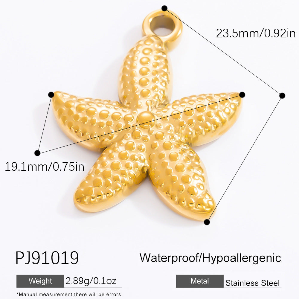 Stainless Steel DIY Ocean Series Coconut Tree Pendant Necklace