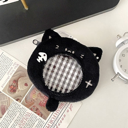Anime Plush Card Holder Keychain Cute Mini Bag