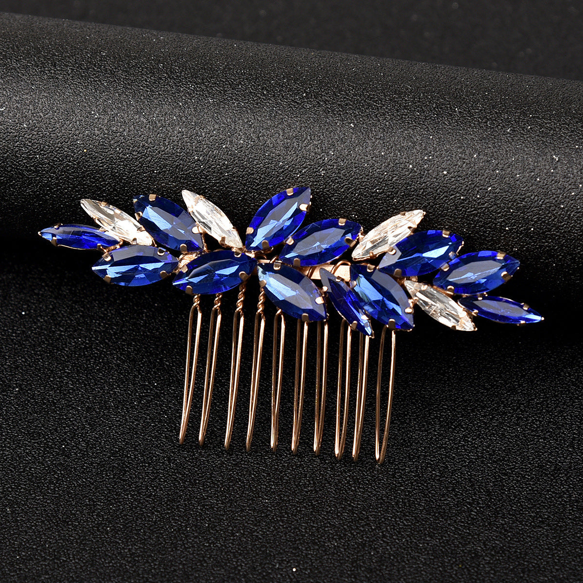 Bridal Head Accessories Green Glass Hair Comb Wedding Hairpiece
