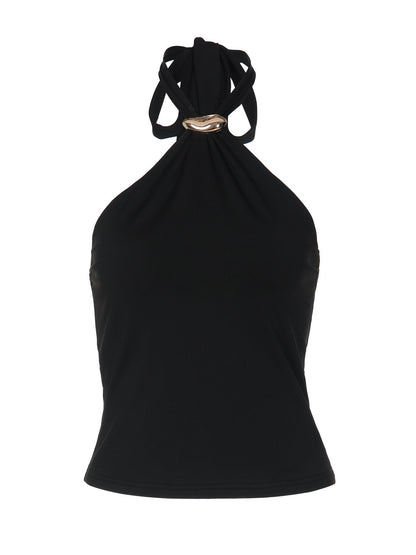 Adjustable Strap Backless Top Trendy Casual Sexy