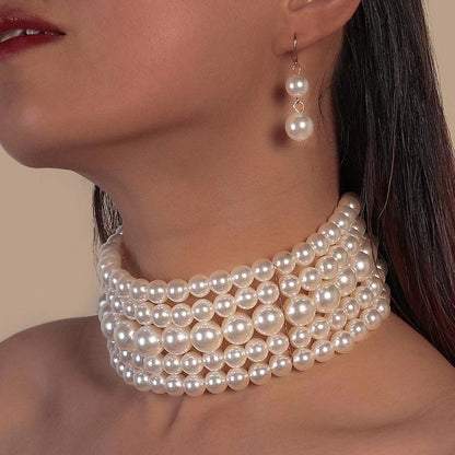 Bohemian Multi-Layer Pearl Beaded Necklace For Women