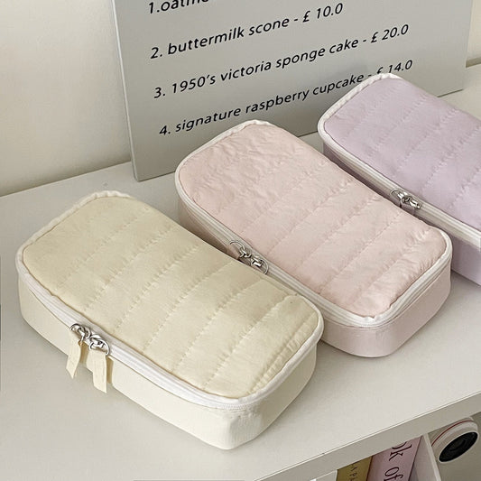 Chic Macaron Pencil Case Large Capacity Storage Bag