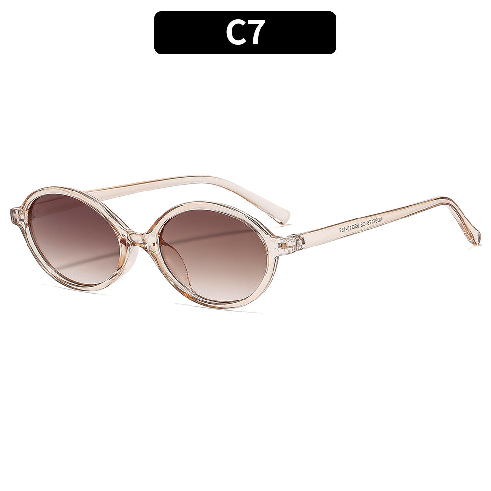 Oval Vintage Anti-Blue Light Fashion Sunglasses