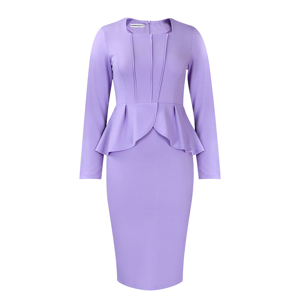 Elegant Ruffle Hem African Dress For Women
